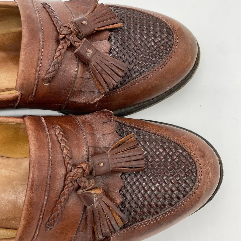 Allen Edmonds Cody Brown Leather Tassel Loafers 1849 Men’s Size 9.5 D